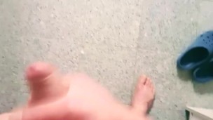 jerking off in the bathroom