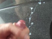 Lots of cum out of my lubed up cock