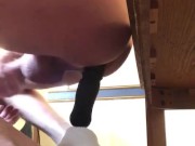 Guy take thruster in the ass with big cum shot