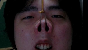 Nose hook masturbation7