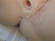 Japanese amateur boy, cum inside on masked big boobs love doll!