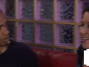 CFNM dommes tugging tiny black dick subject 5/16