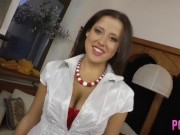 Sweet All Natural Cutie Frida K Drips Opens Her Young Legs For A Big Dildo And A Hard Dick! 3/16