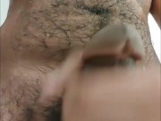 First Time Cumming On Myself in a Hotel Shower and Swallowing My Cum!