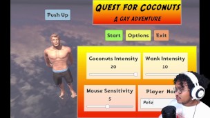 GAY COCONUTS DESERTED ISLAND BLOWJOB + HANDJOB GAME - Quest for Coconuts