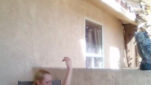 Smoking Milf on Balcony