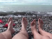 NUDIST BEACH Nude couple at the beach naked couple at the nudist beach Naturist beach 10/16