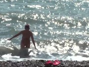 NUDIST BEACH Nude couple at the beach naked couple at the nudist beach Naturist beach 14/16