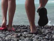 NUDIST BEACH Nude couple at the beach naked couple at the nudist beach Naturist beach 3/16