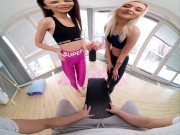 Threesome With Jenny Doll And Marilyn Sugar After Yoga Practice 1/16
