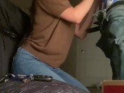 GF sucks my big cock to completion 2/16