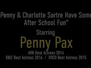 Smoking Schoolgirls Charlotte Sartre N Penny Pax Play With Their Wet Cunts! 1/16