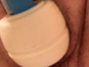 Mature MILF BBW magic wand playtime fun pierced labia