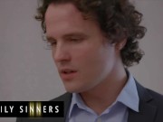 Family Sinners - Chloe Cherry Whips Out Her Stepbro's Cock & Crams It In Her Throat & Pussy 1/16