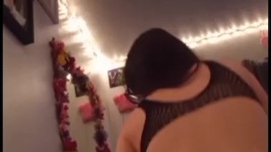 Masterbating Alone With New Dildo When Baby Daddy Walks In & Watches Me 
