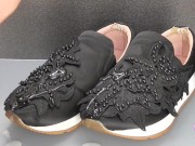 Shoe fetishism　靴にザーメンをぶっかける
