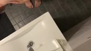 peeping in the shower