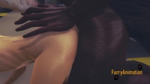 Furry Yaoi - Beast Fucks Fox in a train YIFF