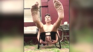 JUST ABOUT TO CUM WHEN MY NEIGHBOR WALKED OUTSIDE