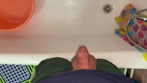 I peed twice down the bath