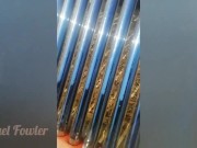 Tik Tok: girl in red pissing on the solar panel publicly 14/16