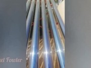 Tik Tok: girl in red pissing on the solar panel publicly 15/16