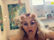 Hot Arab Sex - NIK ARAB - شقرائ تستمتع بزب عربي 8/16