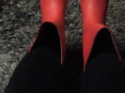 Squeaky Red Boots - Screenshot 7 of 16 - Foot Fetish