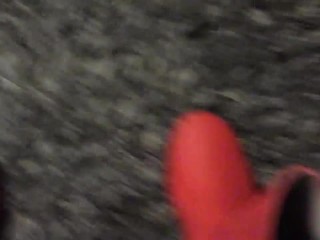 Squeaky Red Boots