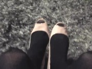 Squeaky Beige Heels - Screenshot 14 of 16 - Stilettos