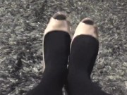 Squeaky Beige Heels - Screenshot 7 of 16 - Foot Fetish