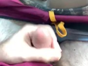 Driving about to cum but had to stop