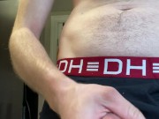 Jerking my big hard cock cumshot