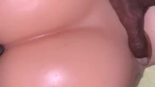 Big black cock pounds phat ass Latina 