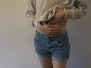 submissive strips for you || Alena does a sensual striptease