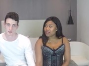 Cuckold dude watches BLACK GIRLFRIEND banging some dude 2/16