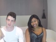 Cuckold dude watches BLACK GIRLFRIEND banging some dude 3/16