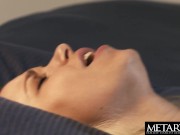 A dildo in her pussy and a vibrator on her clit as she orgasms 14/16