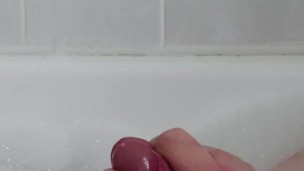 In the bath and horny