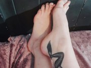 Solo Foot Fetish Worshipping Compilation // Tattoos // Feet // Ankles // Freshly Painted