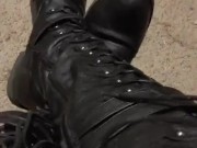 Squeaky Leather Combat Boots - Screenshot 1 of 16 - HD