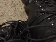 Squeaky Leather Combat Boots - Screenshot 12 of 16 - Kink