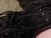 Squeaky Leather Combat Boots - Screenshot 15 of 16 - Pvc