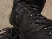 Squeaky Leather Combat Boots - Screenshot 5 of 16 - Pvc