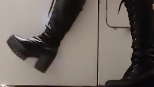Squeaky Platform Boots Off Washing Machine