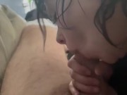 Amateur Pawg sucks and rides cock  3/16