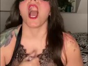 smelly feet footplay JOI in sexy lingerie with dangling and heels takeoff 16/16