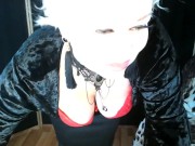 Private show of horny mature Russian bitch