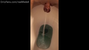 Closeup pee compilation