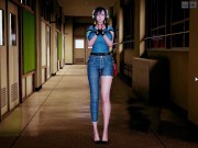 甜心选择2：性感的牛仔裤教官，从走廊的另一边走向我并跳一段热舞，然后请求我干她 2/16